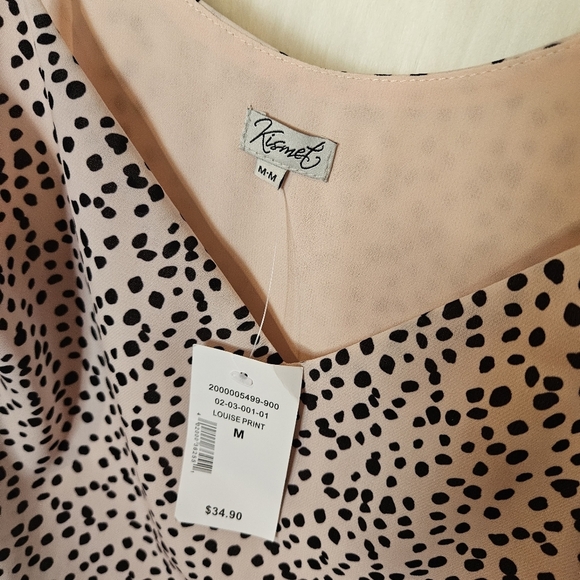 Kismet Classic Spotted V-Neck Camisole - Picture 5 of 6